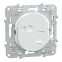 Ovalis - prise RJ45 cat6 STP - grade 2TV min à grade 3TV (+ multimédia)- Blanc