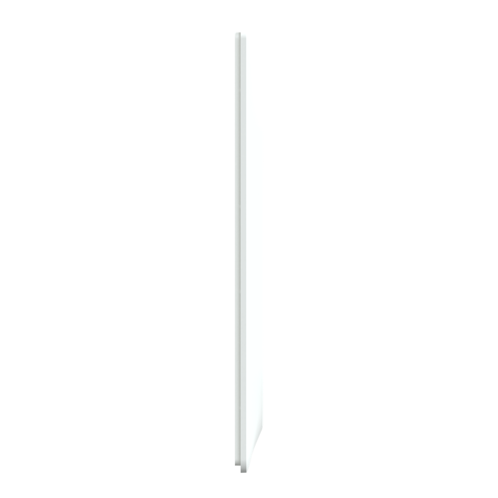 Ovalis - Plaque de finition - 2 postes Vertical - entraxe 71 mm - Blanc