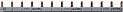 Peigne d'alimentation universel Phase + Neutre HX³ 1P - longueur 13 modules