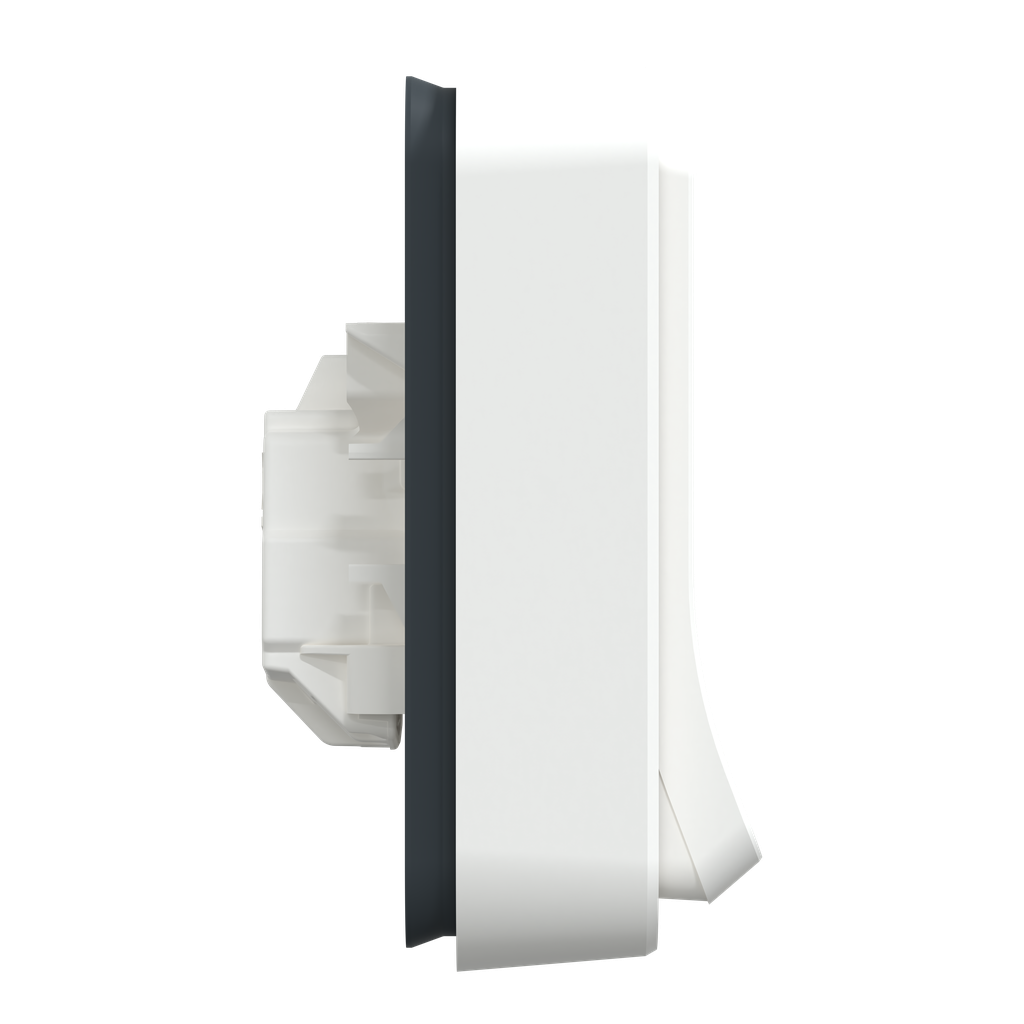 Mureva Styl - Prise courant 2P+T - compl encastré- IP55 IK08 - conn auto - blanc