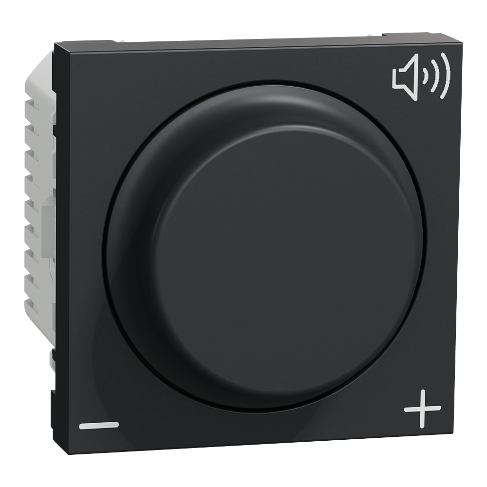 Unica - contrôle du volume - 12V - 2 mod - anthracite - méca seul
