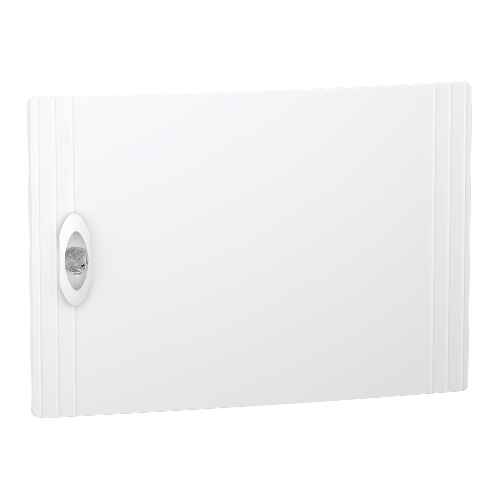PrismaSeT XS - Porte pleine RAL9003 pour coffret encastré 1 rangée 18 modules