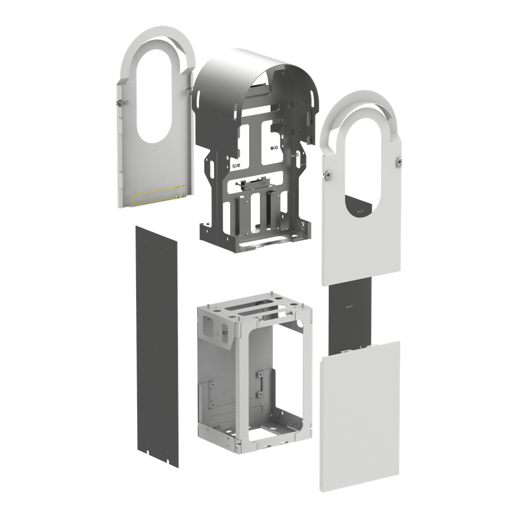 EVlink Pro AC - Kit metallique pour borne sur pied 2 points de charge