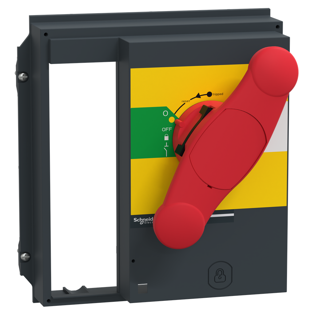 ComPact NS - commande rotative frontale pour NS630-1600A - poignée rouge jaune