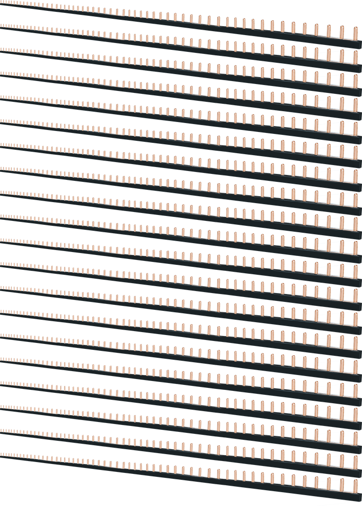 Panaché 20 peign. 1m N&B