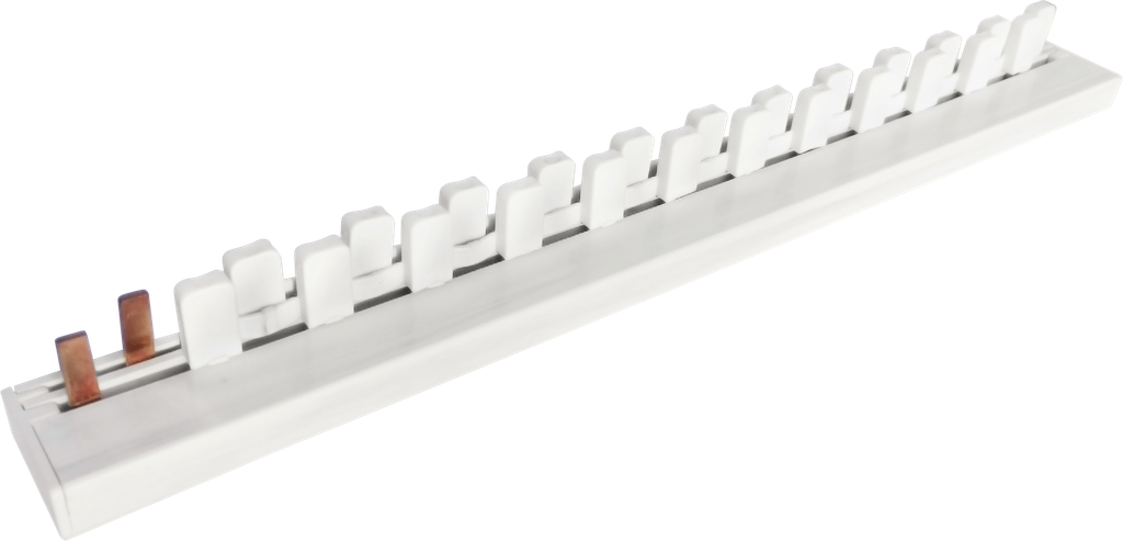 Peigne horizontal 1P+N 13moØpour connexion rangée disj avec IØH/H 25-40A