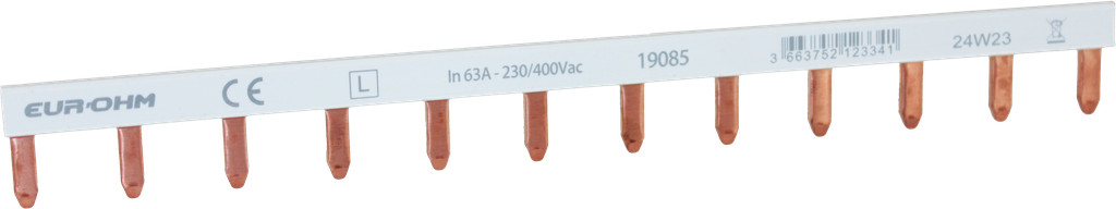 Peigne horizontal 1P 63A  12 dents