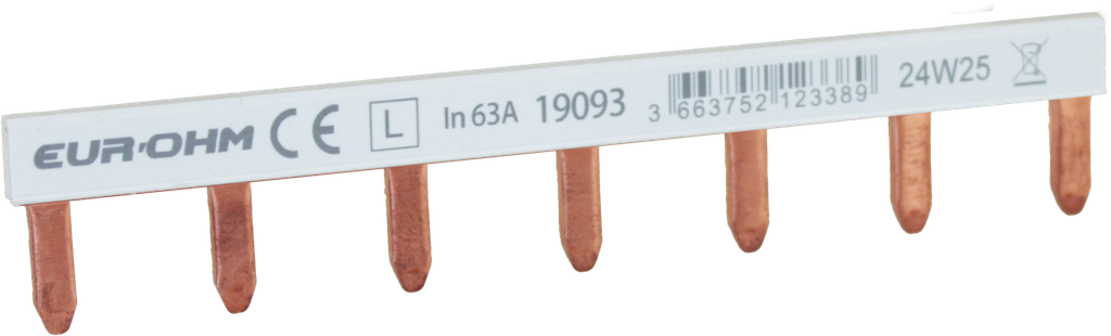 Peigne horizontal 1P 63A  7 dents