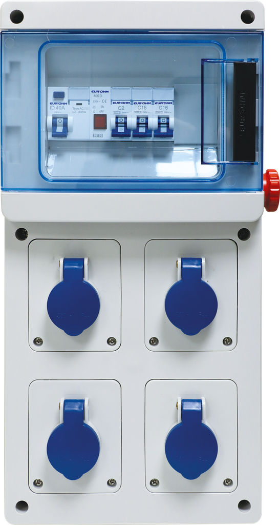 Coffret de chantier mono 4PC 2P+T