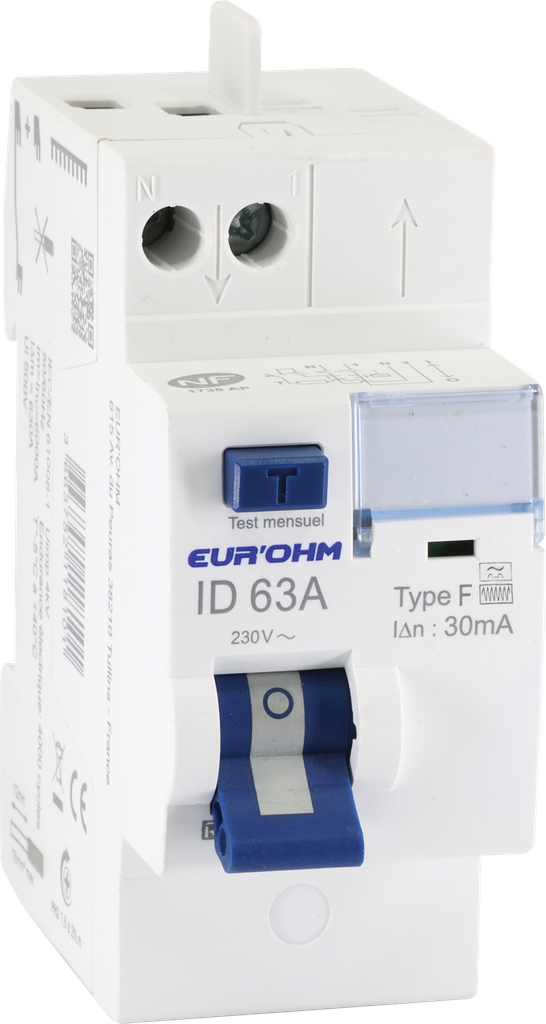 ID 2x63A 30mA Type F H/H