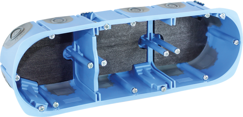 Boite coupe-feu étanche à l’air 3P EI120 prof 50mm