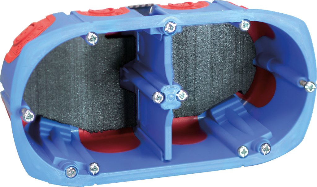 Boite coupe-feu étanche à l’air 2P EI120 prof 50mm