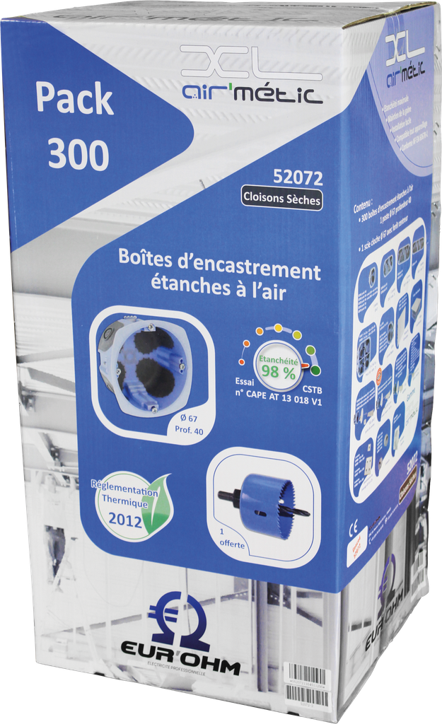 Pack 300 btes AIR'metic d67 p40 + scie cl.
