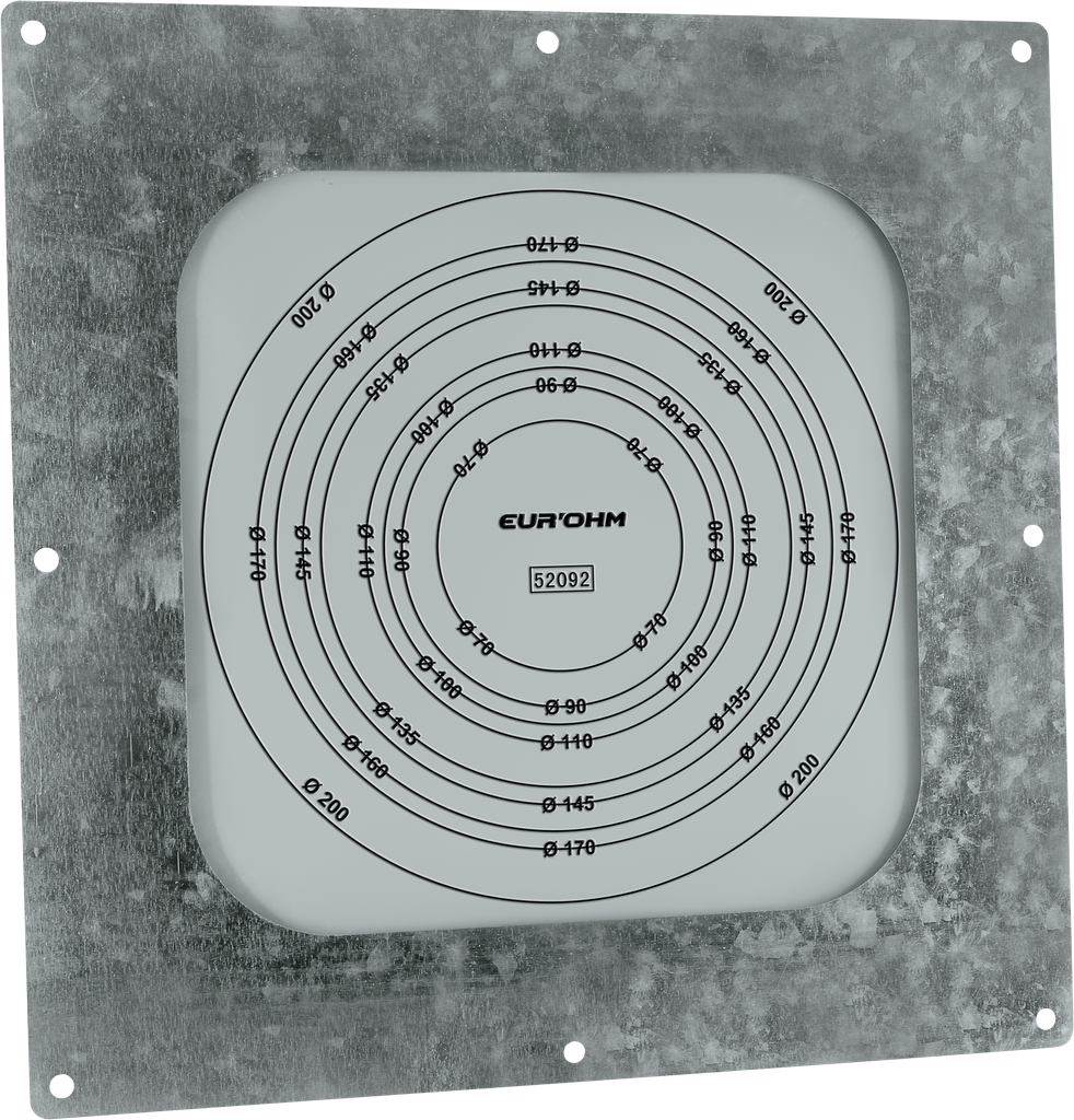 Membrane de pass. avec cadre diam80/200