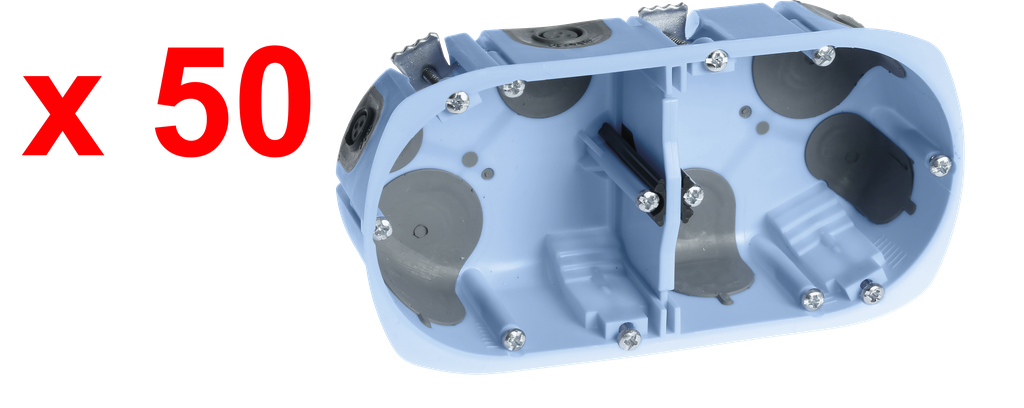 Pack 50 btes Dble Air'métic ent.71 D67 Prof.50 + Gabarit « TOP CHANTIER »