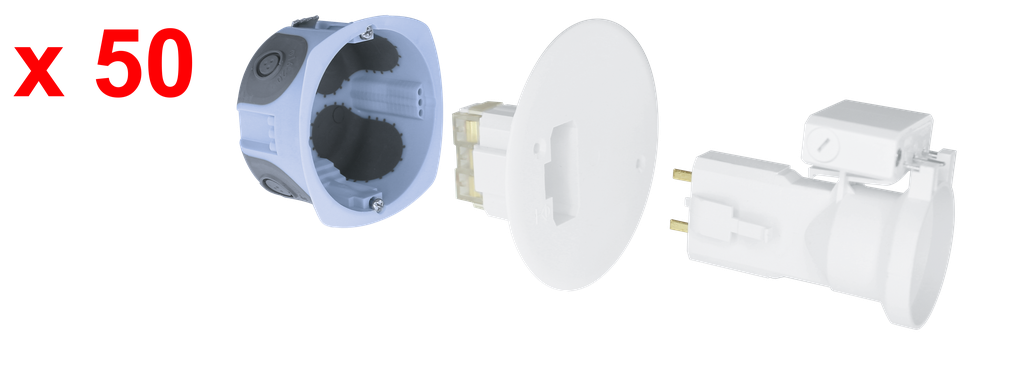 Pack 50 kits d'Appliq, DCL D67 FD E27 « TOP CHANTIER »