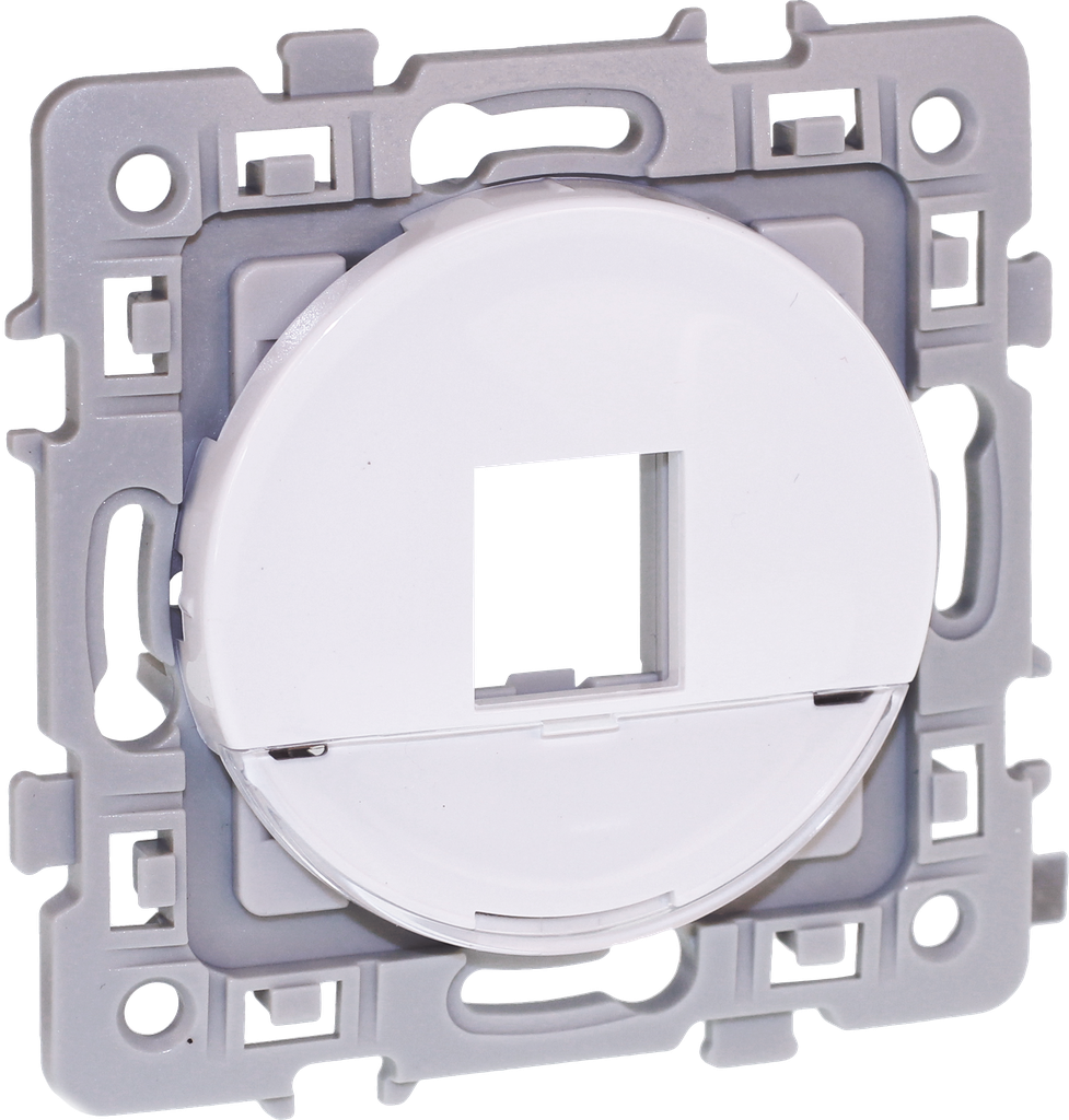SQUARE plastron RJ45 format KEYSTONE BLC