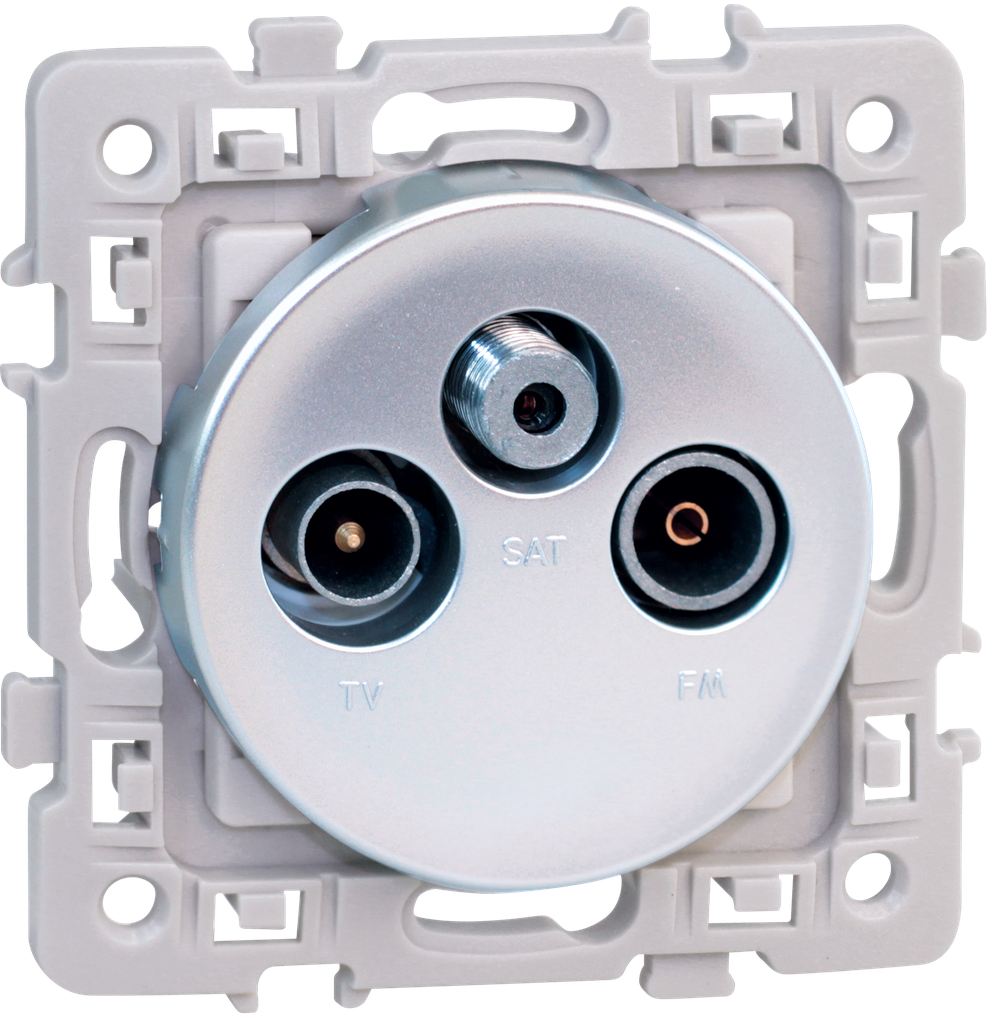 SQUARE TV-FM-SAT SILVER