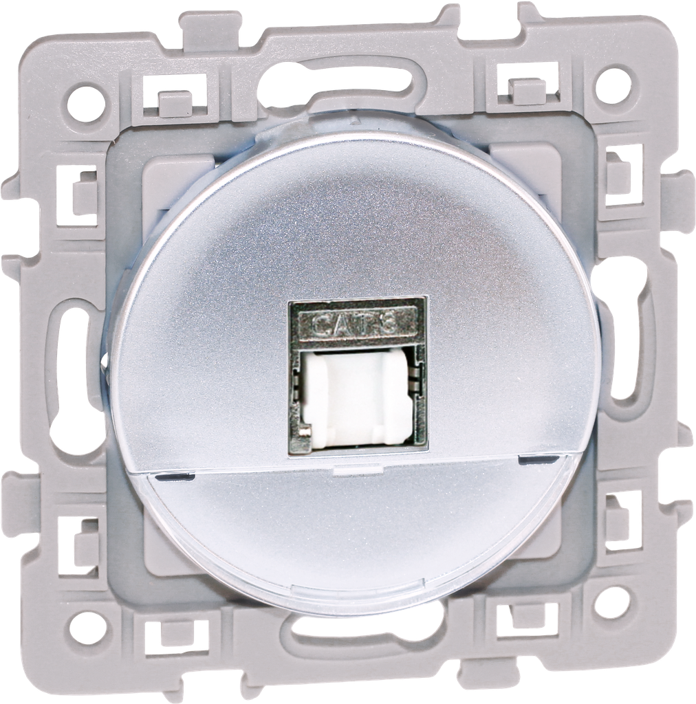 SQUARE RJ45 CAT5E grade 1 UTP SILVER