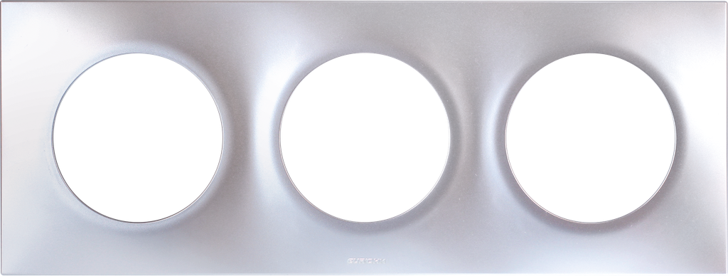 SQUARE PLAQ SILVER 3P entr.71mm