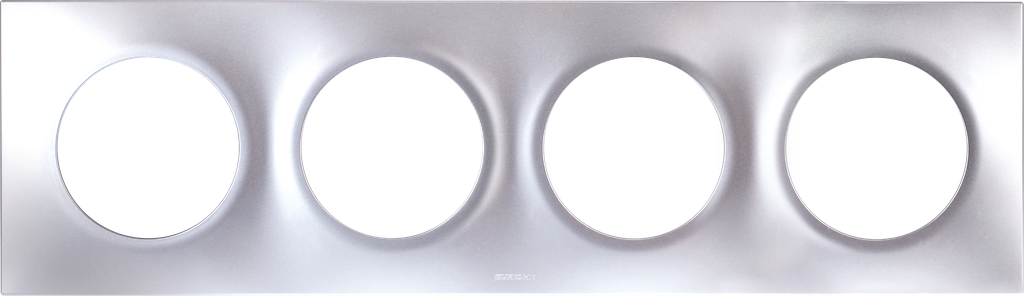 SQUARE PLAQ SILVER 4P entr.71mm