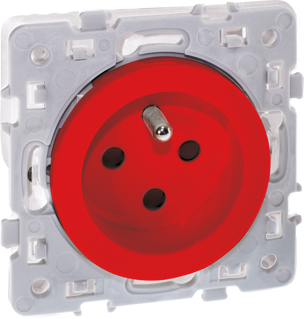 SQUARE RENO PC 2P+T rouge détrompée