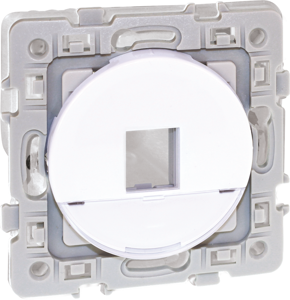 SQUARE RENO plastron RJ45 format KEYSTONE BLC