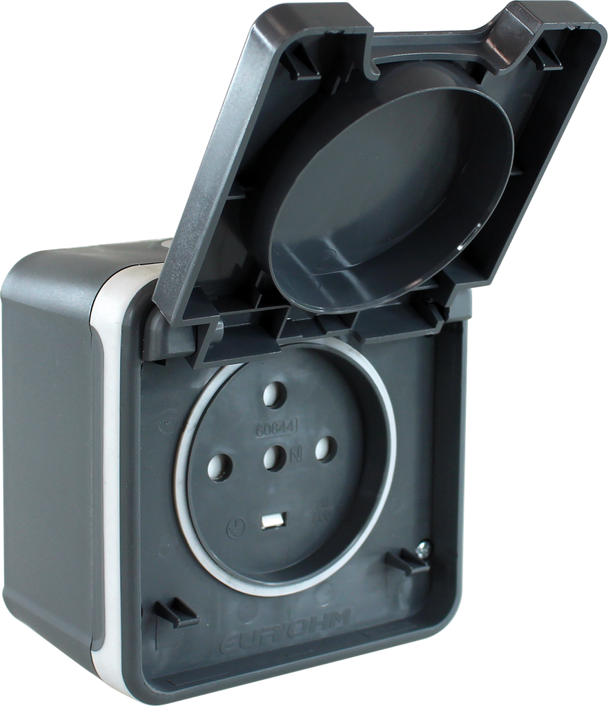 OXXO PC 20A 3P+N+T GRIS SAILLIE IP55