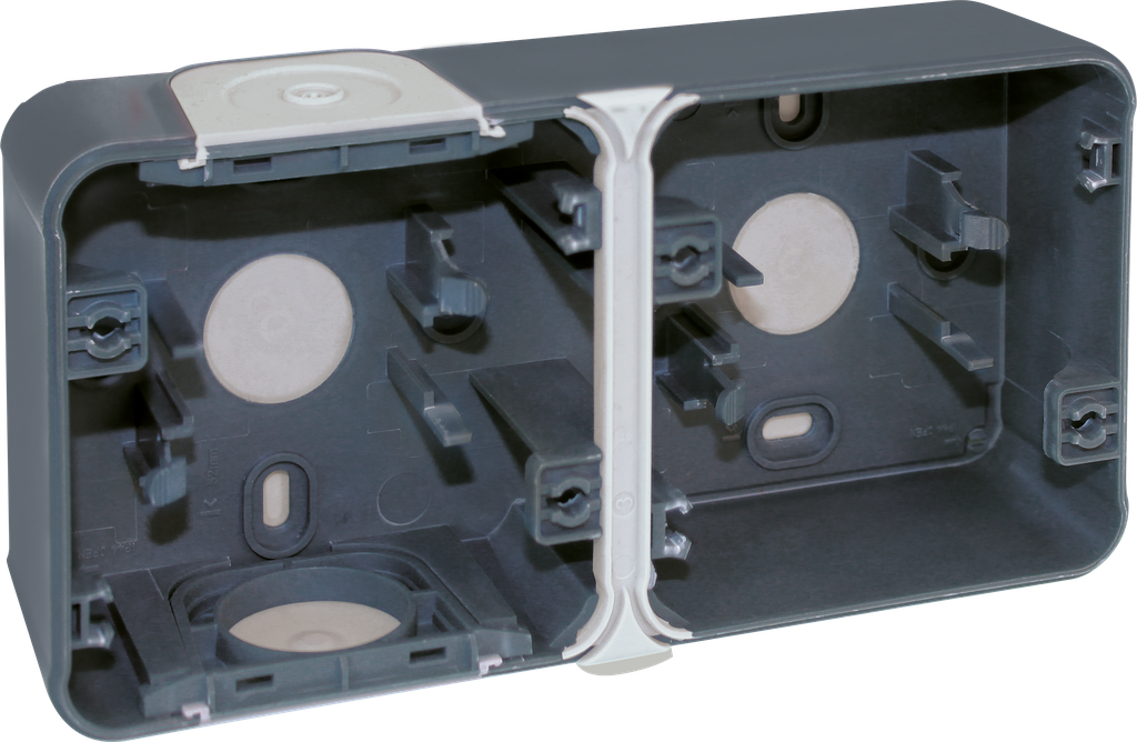 BOITE 2P GRIS horiz SAILLIE