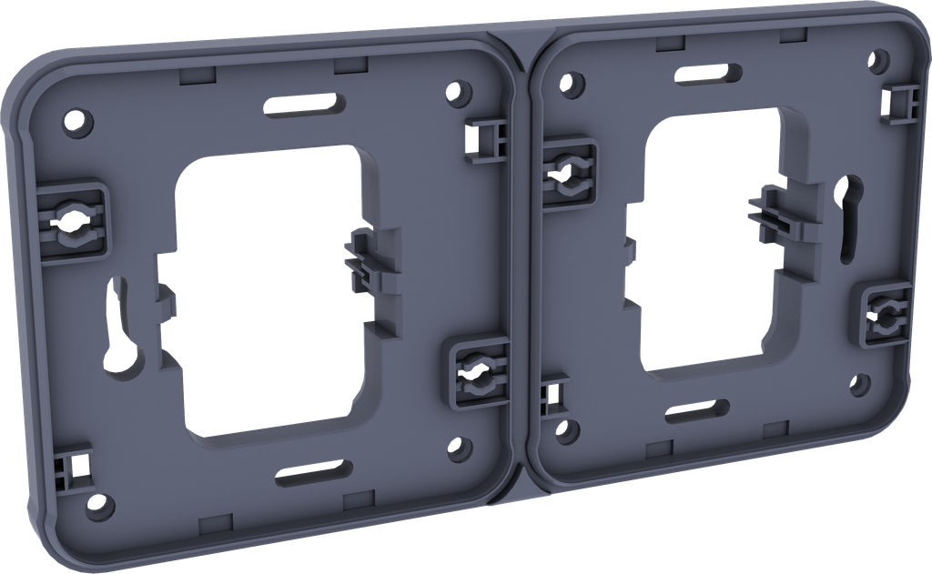 OXXO Support double H GRIS ENCASTRE