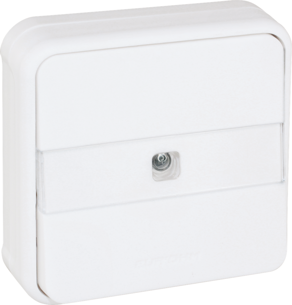 OXXO BP porte etiq lum BLANC ENCASTRE IP55