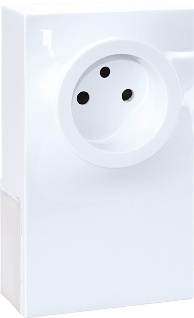 ADAPTATEUR MOULURE hauteur 16 max 1 POSTE pour PC 2P+T