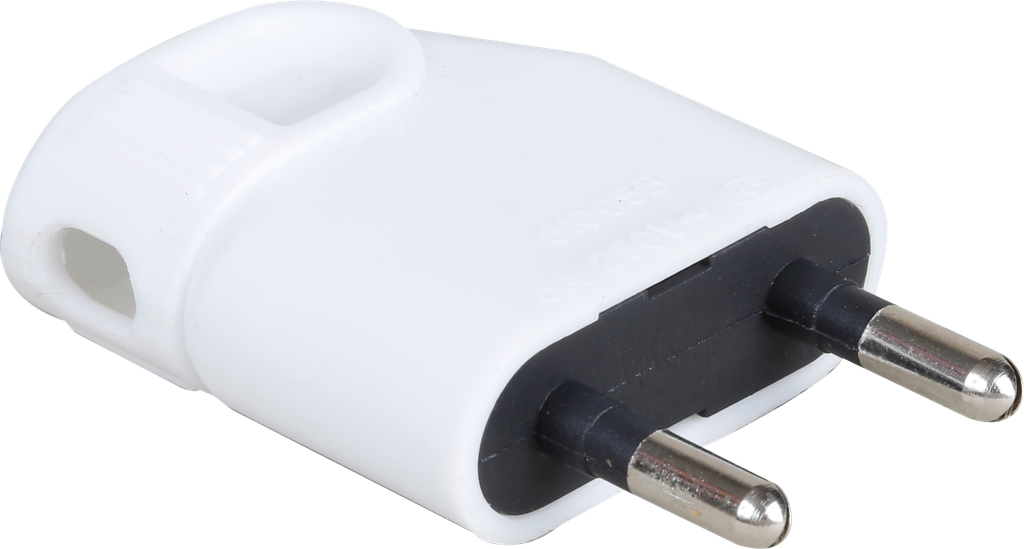 6A male coudée blanche