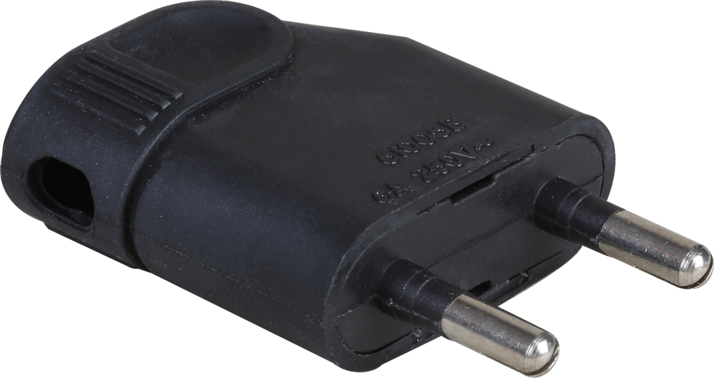 6A male coudée noir