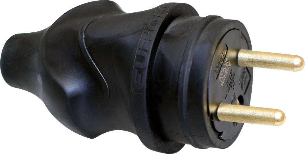 16A male caou.IP40 ss bague