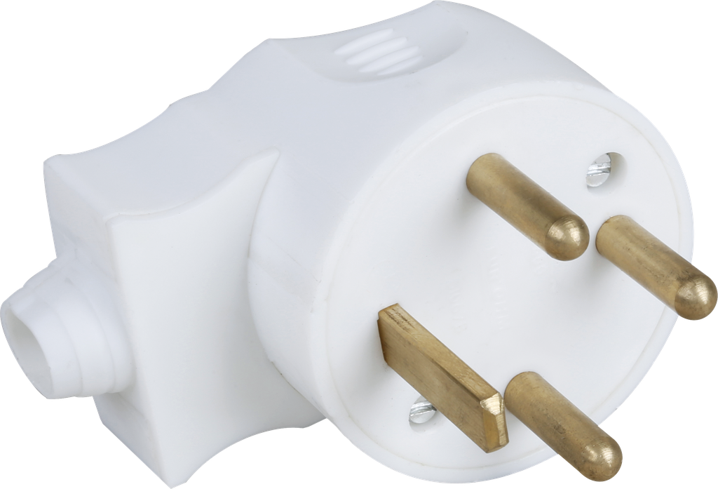 20A male cou. 3P+T blanche