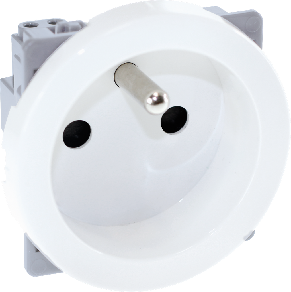 COMETE Prise Réno. 2P+T Connex. H/B BLC