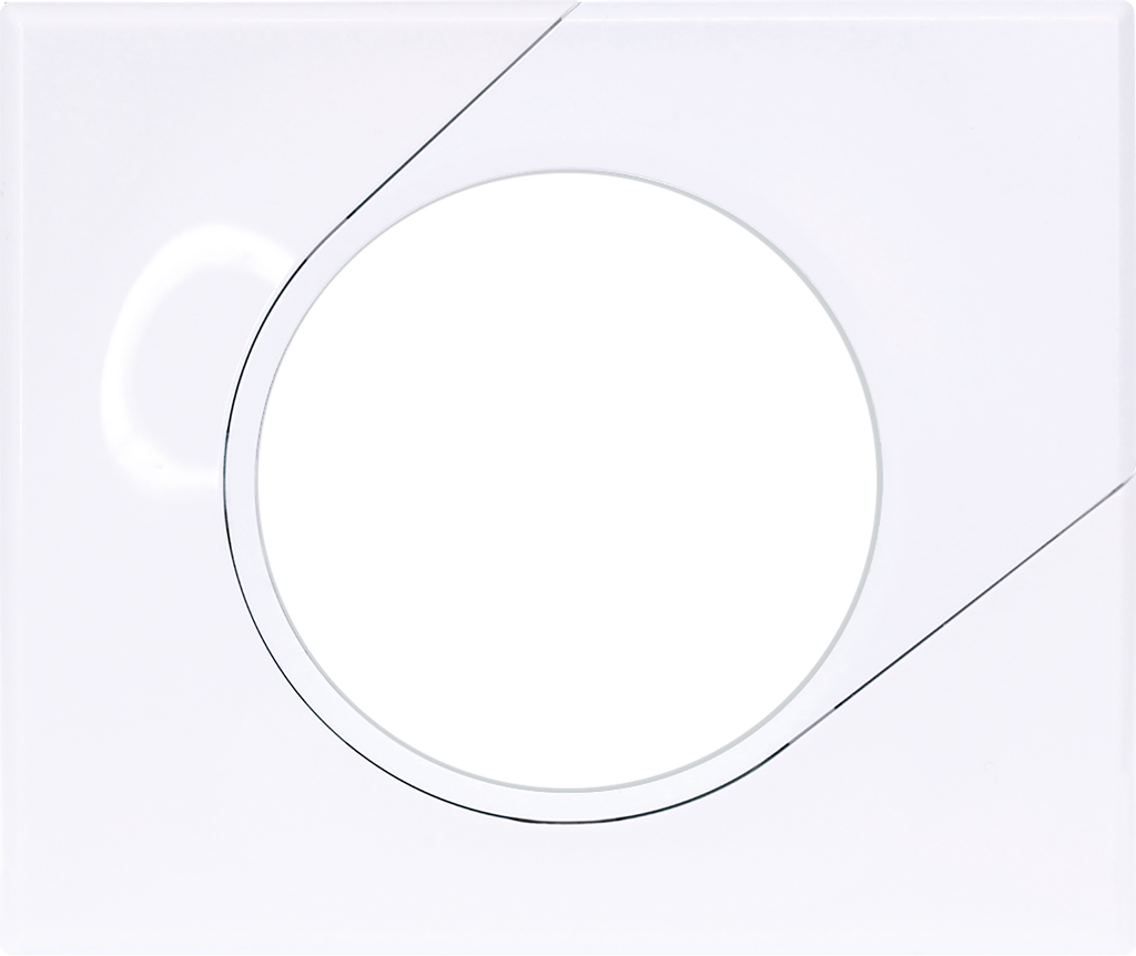 COMETE Plaque 1 poste Classic White