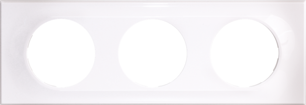 COMETE Plaque 3 positionstes Classic White