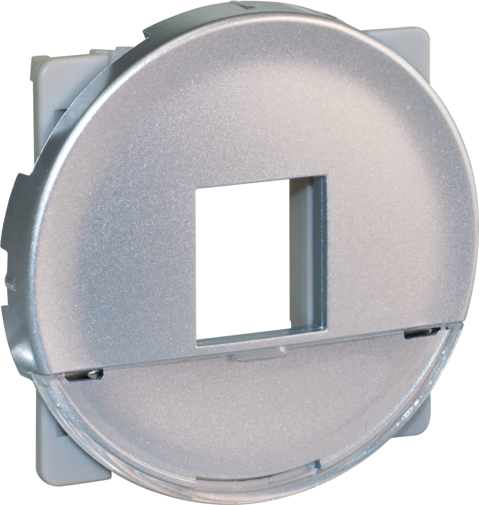 COMETE Plastron adaptateur noyaux RJ45 Keystone SILVER