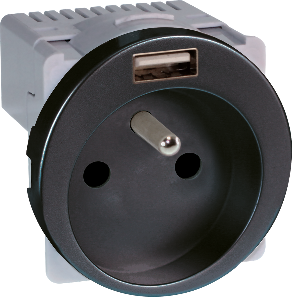 COMETE PC  2P+T + USB A VULCAIN