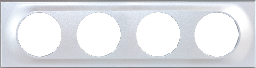 COMETE Plaque 4 postes SILVER