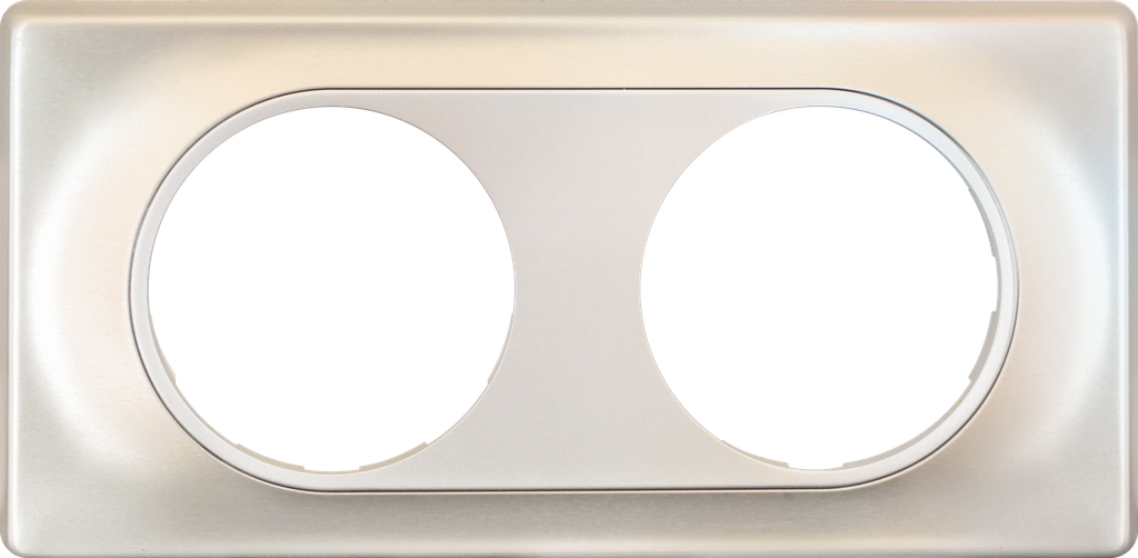 COMETE Plaque 2 postes TITANE