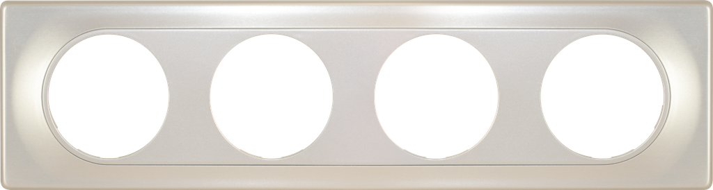 COMETE Plaque 4 postes TITANE