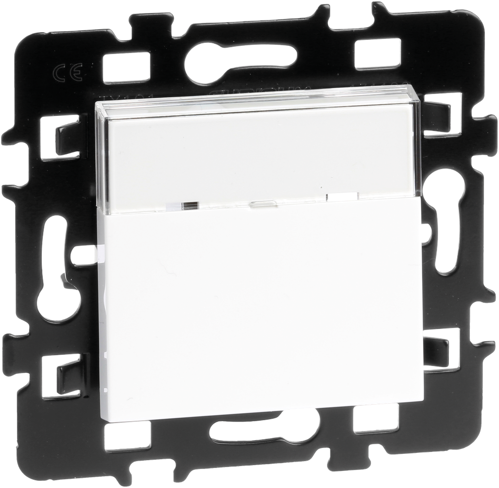 Bouton poussoir porte-étiqu.