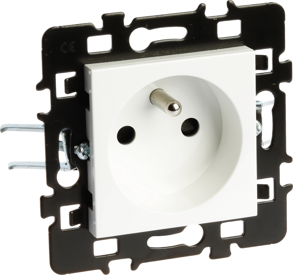 Prise 2P+T + enj. avec gr.cx H/B ( réno)