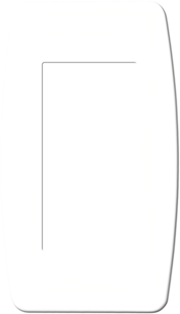 Plaque blanche 1/2 poste