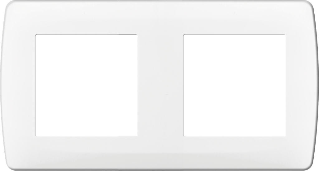 Plaque blanche 2p. ent71mm