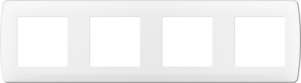 Plaque blanche 4p. ent71mm