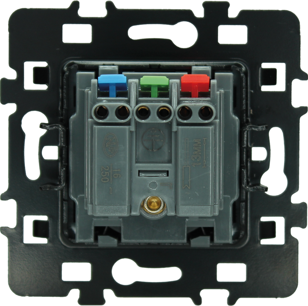 Prise 2P+T anthracite